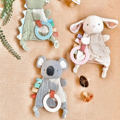 Crinkle Sensory Toy with Teether