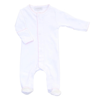 White/Pink Footie