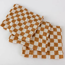 Load image into Gallery viewer, Organic Muslin Burp Cloths - Checkerboard
