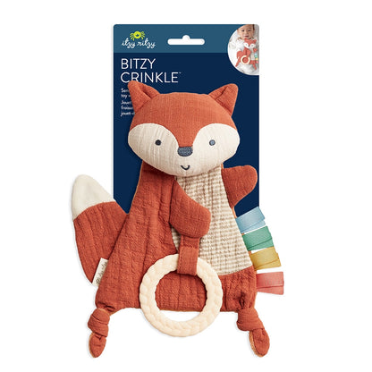 Crinkle Sensory Toy with Teether - 2 Options