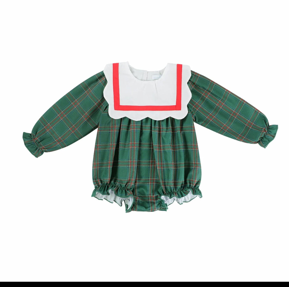 Holiday Plaid Girl Bubble