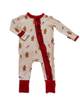 Load image into Gallery viewer, Ruffle Zipper One Piece - Gingerbread
