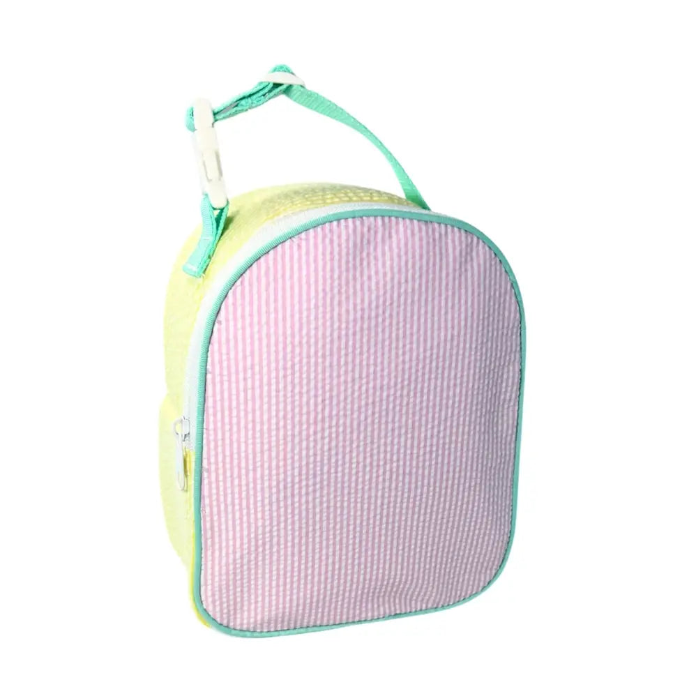 Color Block Seersucker Lunch Box