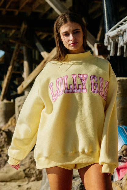 Dilly Dally Mockneck: Reversible Butter Yellow