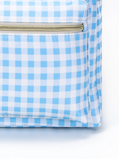 Blue Gingham Backpack