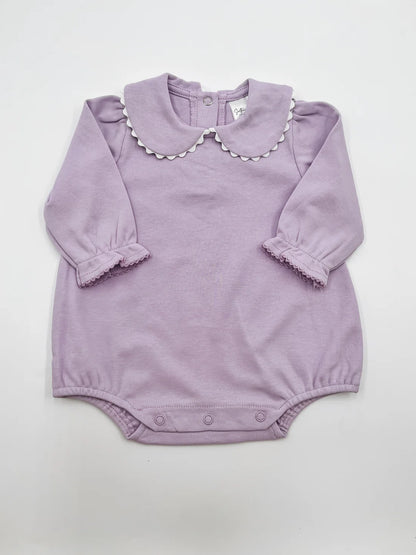 Scalloped Collar Bubble: Embroidery Included (Threes Colors)