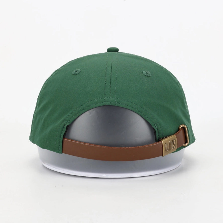 Toddle boys hat, green, antler embroidery