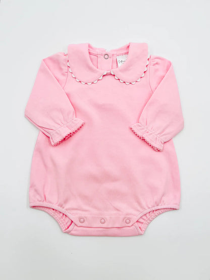 Scalloped Collar Bubble: Embroidery Included (Threes Colors)
