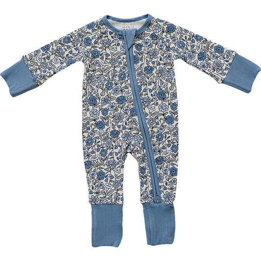 Mebie Baby, Bluebell bamboo zipper sleeper