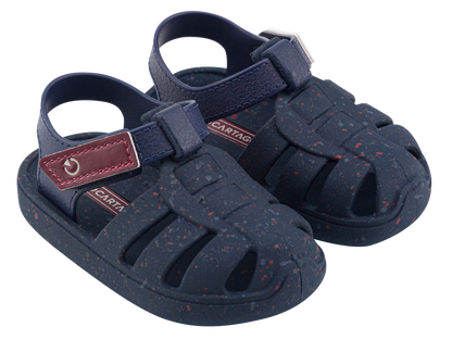 Navy Velcro Sandals