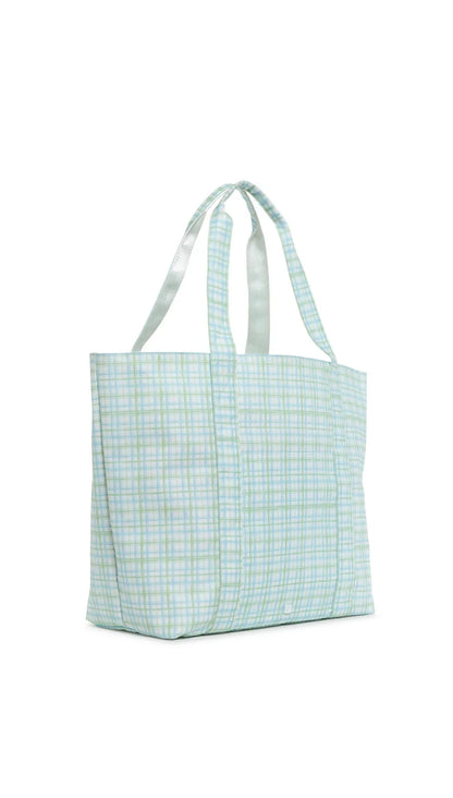 Jumbo XL Tote: Classic Green Plaid