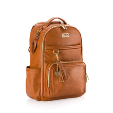 Load image into Gallery viewer, Cognac Boss Plus Backpack Diaper Bag
