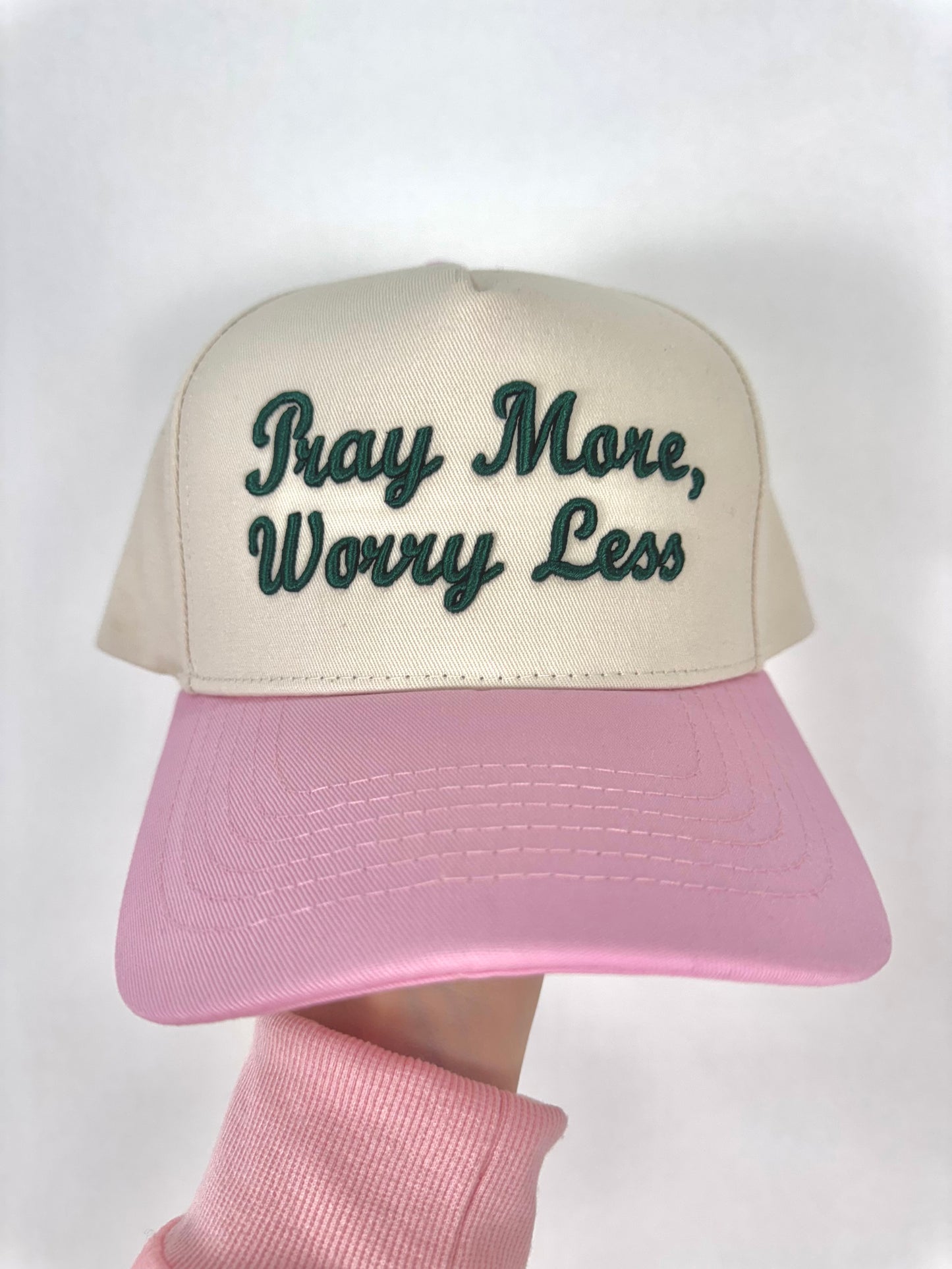 Pray More, Worry Less Trucker Hat