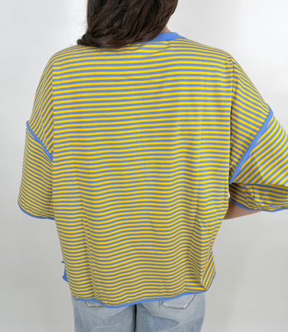 Retro Oversized Stripe Top