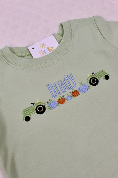 Tractor Patch Sage Tee