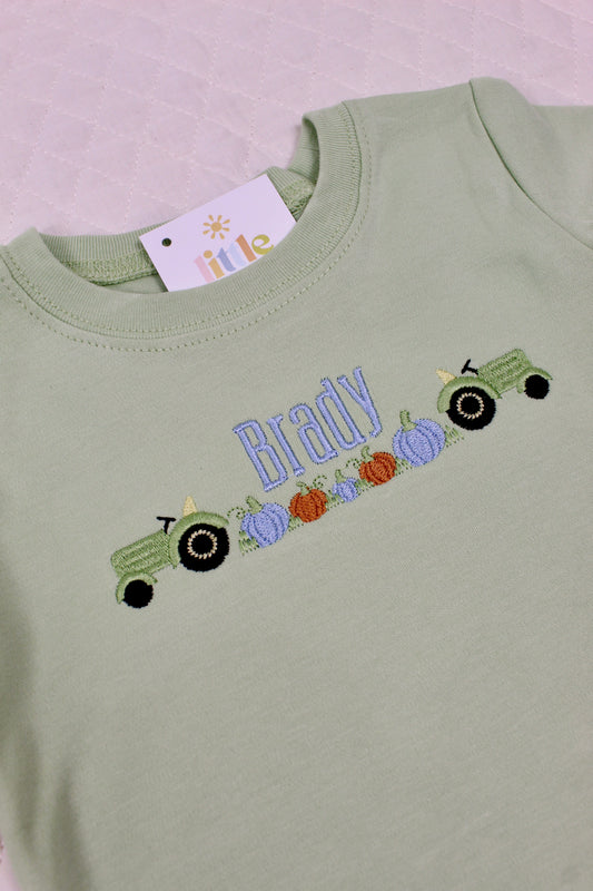 Tractor Patch Sage Tee