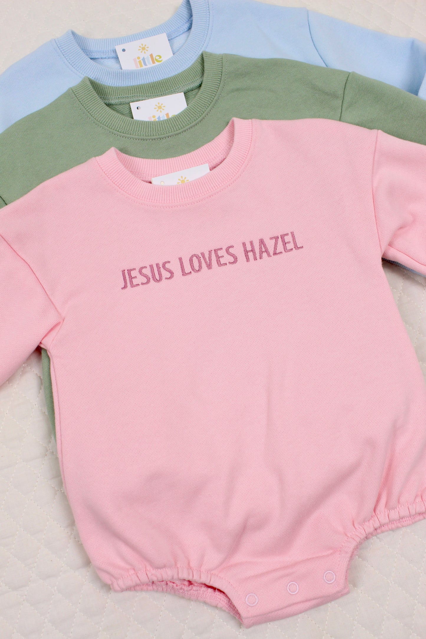 Jesus Loves Bubble: Three Color Options
