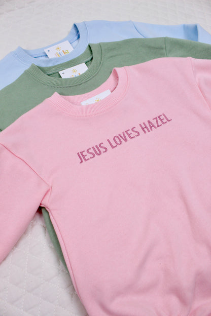 Jesus Loves Bubble: Three Color Options