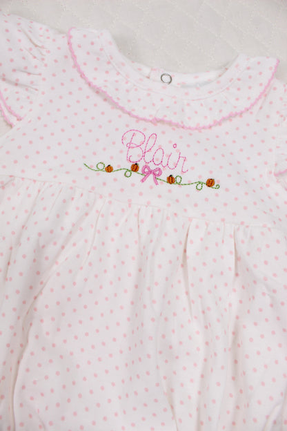 Dainty Pumpkin Dot Bubble