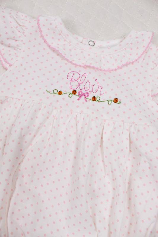 Dainty Pumpkin Dot Bubble