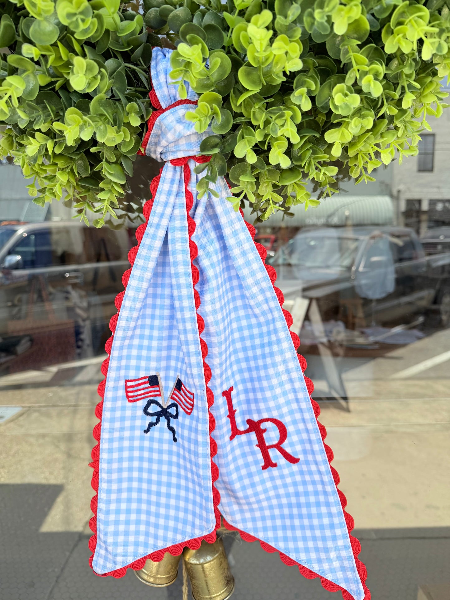 July 4th Custom Wreath Sash