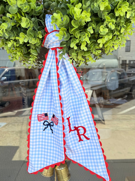 July 4th Custom Wreath Sash