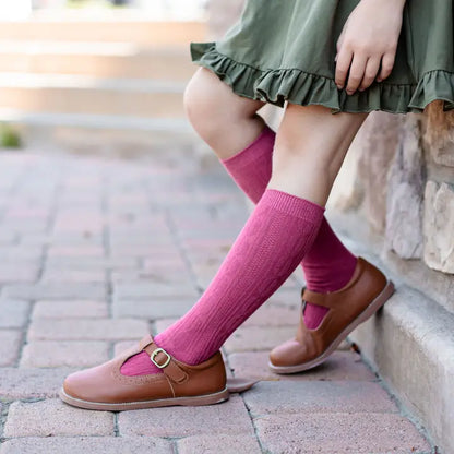 Little Stocking Co Cable Knit socks: Knee high for baby and toddler