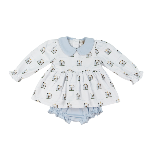 Nativity scene bloomer set. Collard bloomer set