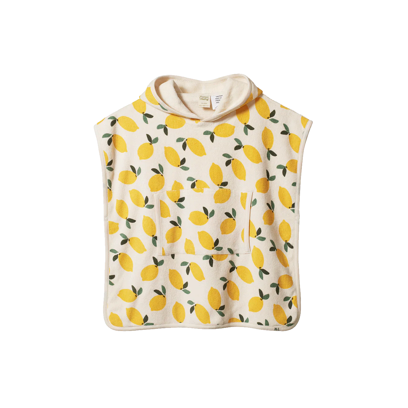 Lemon Towel Poncho Kids