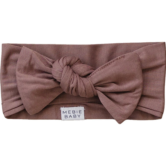 Plum Bamboo Head Wrap. Mebie Baby