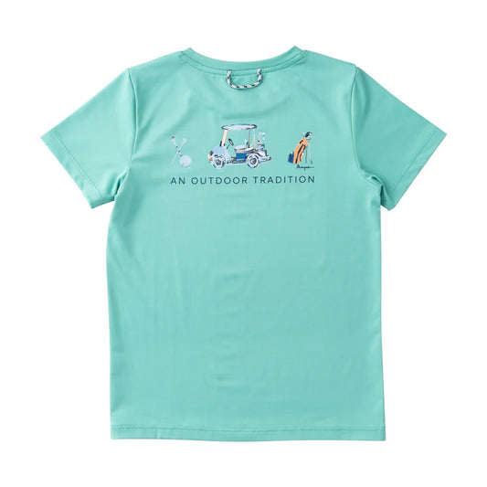 Kid's Pro Performance Short Sleeve T-Shirt: Marine Green