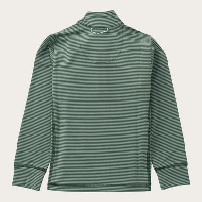 Pro Performance 1/4 Zip Pullover Green Stripe