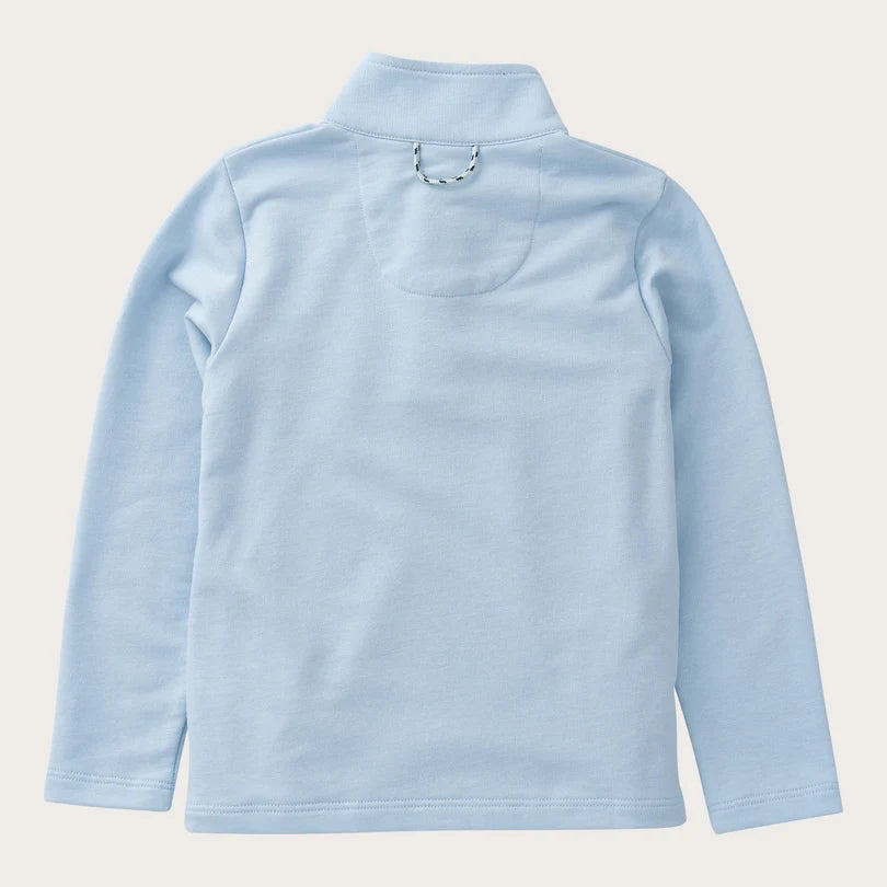 Boy's Sporty Snap Pullover - Cashmere Blue