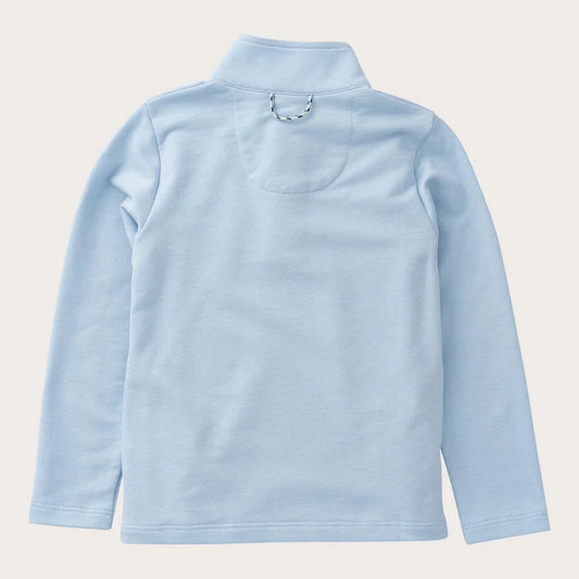 Boy's Sporty Snap Pullover - Cashmere Blue