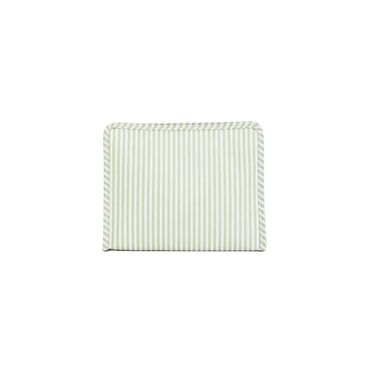 Roadie Large Zip Pouch - Pimlico Stripe Sage