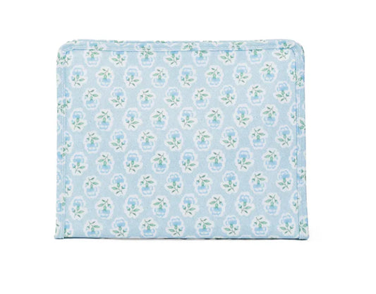 Roadie Large Zip Pouch - Petite Fleur Blue