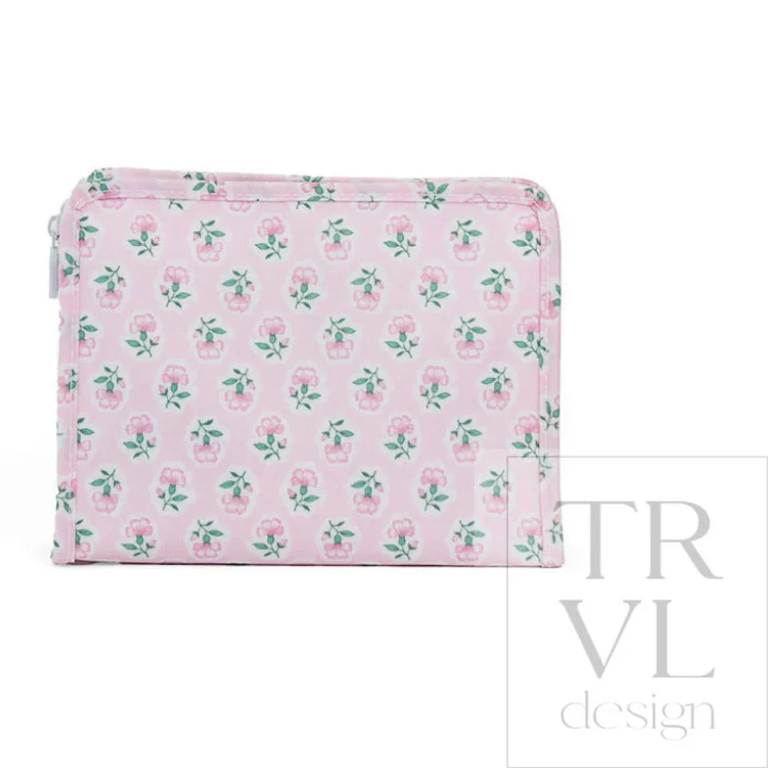 Roadie Medium Zip Pouch - Petite Fleur Blue