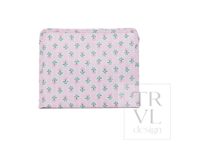Roadie Large Zip Pouch - Petite Fleur Pink