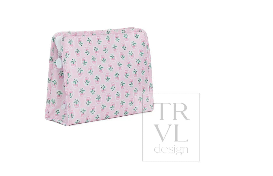 Roadie Large Zip Pouch - Petite Fleur Pink
