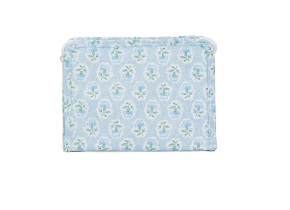 Roadie Small Zip Pouch - Petite Fleur Blue