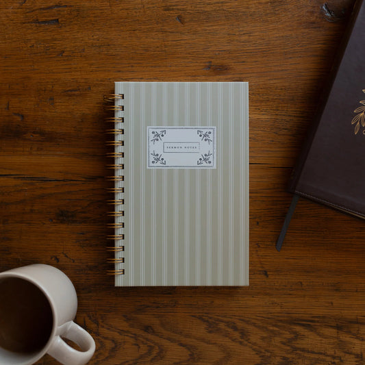 Pale Stripes Sermon Journal