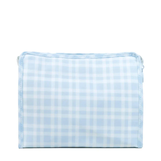 Roadie Medium Zip Pouch - Pimlico Plaid Blue