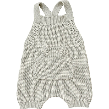 Heather Grey Pocket Knit Overall