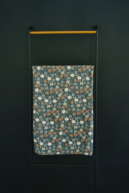 Midnight Floral Muslin Swaddle