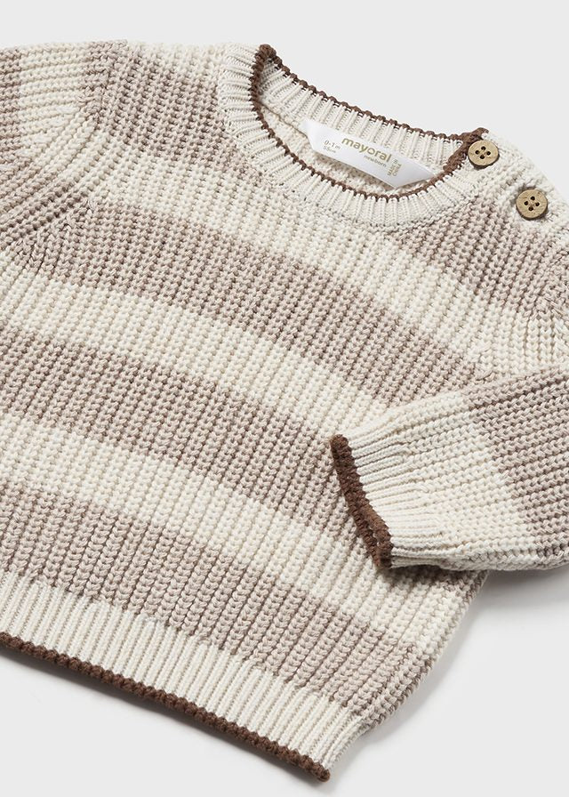 Brown Striped Sweater