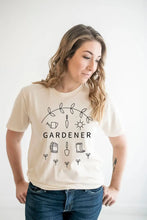 Load image into Gallery viewer, Adult Gardener Tee - Cream or Olive
