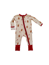 Load image into Gallery viewer, Zipper Romper - Gingerbread
