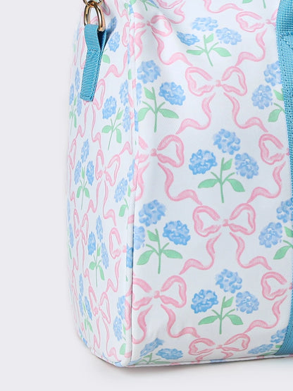 Bow and Blue Duffle Bag