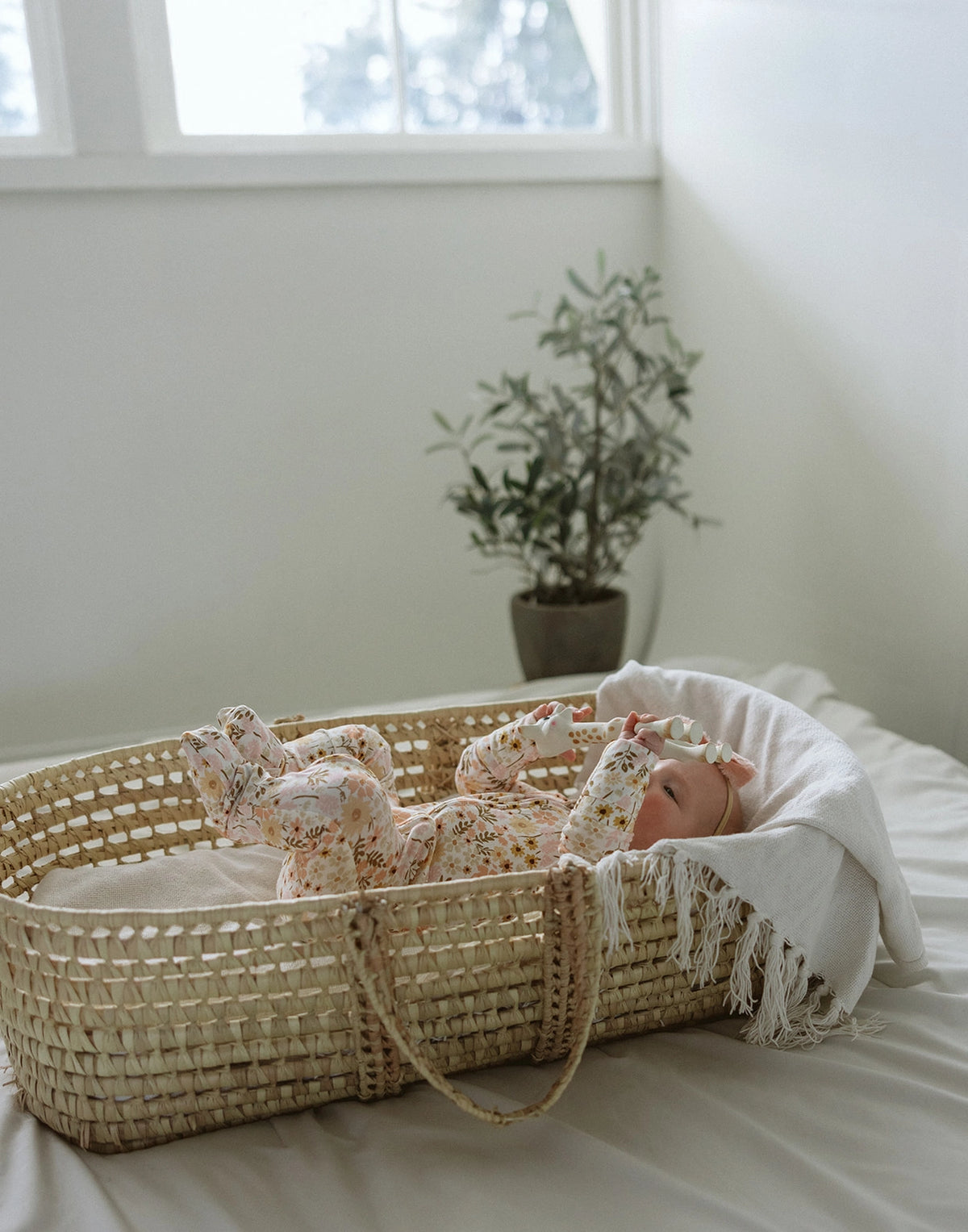 Flower Fields Bamboo Zip PJs