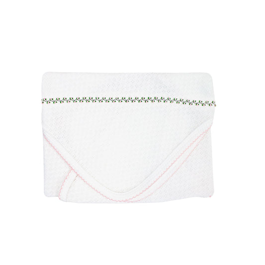 Paty Knit Swaddle Blanket, Ruth Collection: Pink